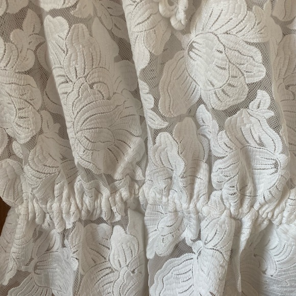 NWOT THE COLLECTION BY REFORMATION Carlisle Lace Top - Ivory/white size 4 - Picture 8 of 14